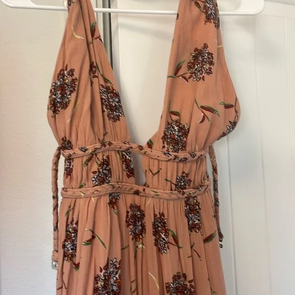 Illa Illa dress from Francescas. Low back halter top, floor length